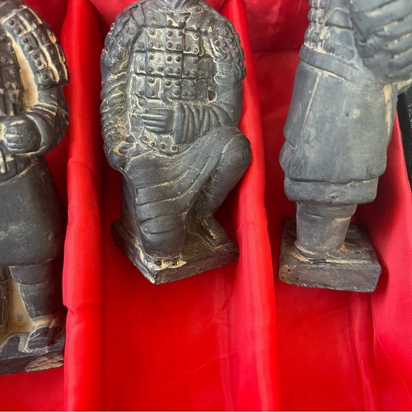 National Geographic Terra Cotta Warriors Set Of 4 Original Box Chinese Warriors - Picture 3 of 15